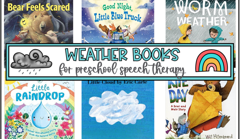 Weather Theme Books for Speech Therapy