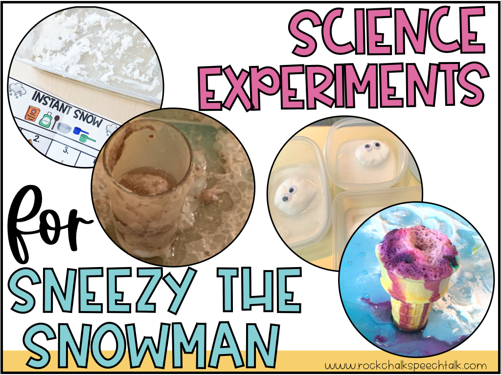 ⛄ EASY Melting Snowman Winter Science Experiment